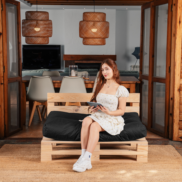 Cojín para palé desenfundable e impermeable - Asiento 120x80 cm