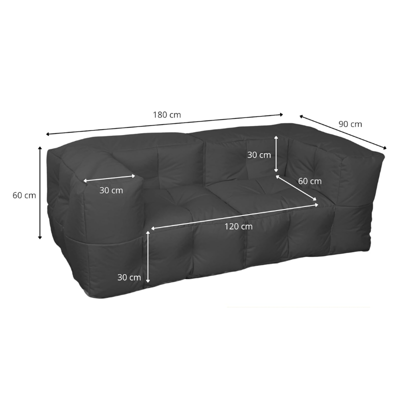 Sofá modular de exterior - 90 X 180 cm