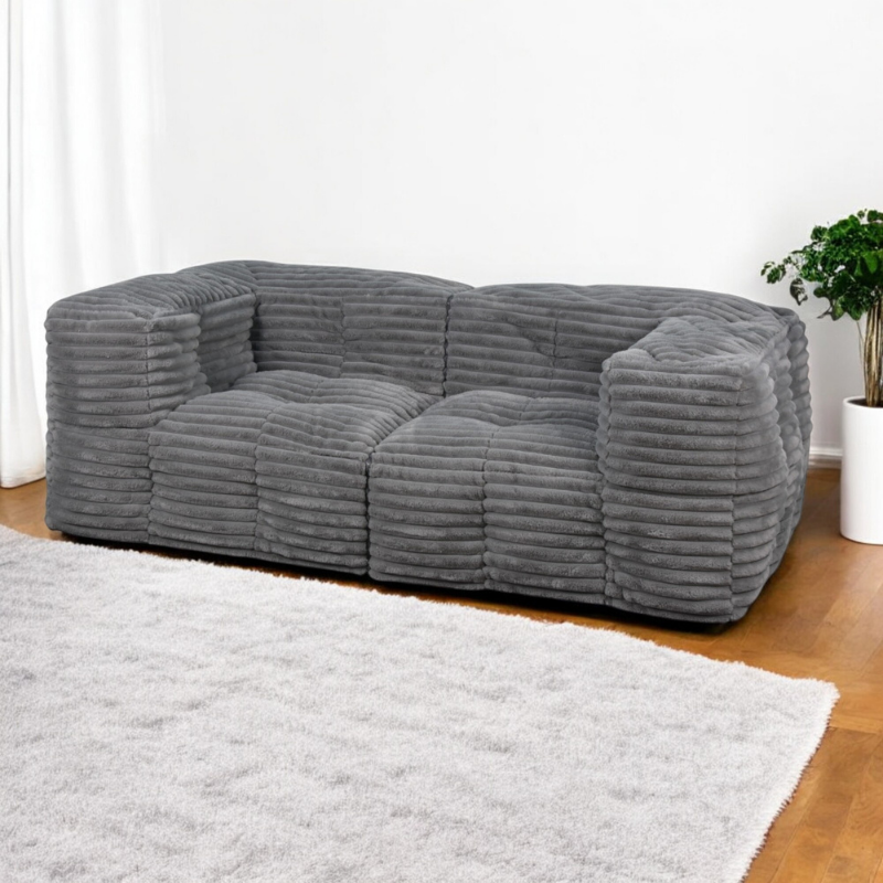 Sofá Modular de Pana - 90x180 cm