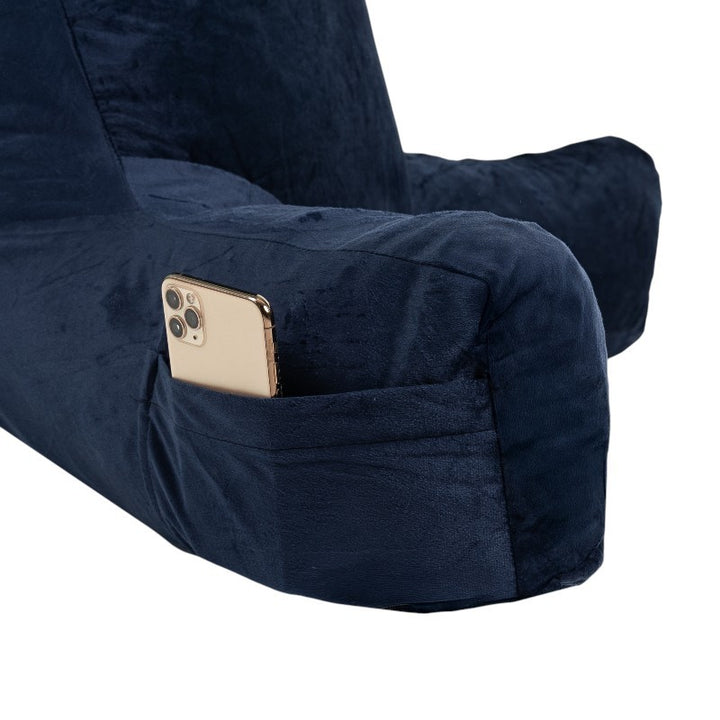 Cojín de lectura con funda extraíble de terciopelo