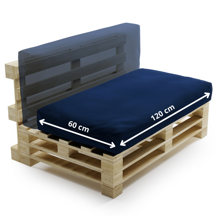 Cojín para Palé Impermeable Desenfundable - 120x60 Cm