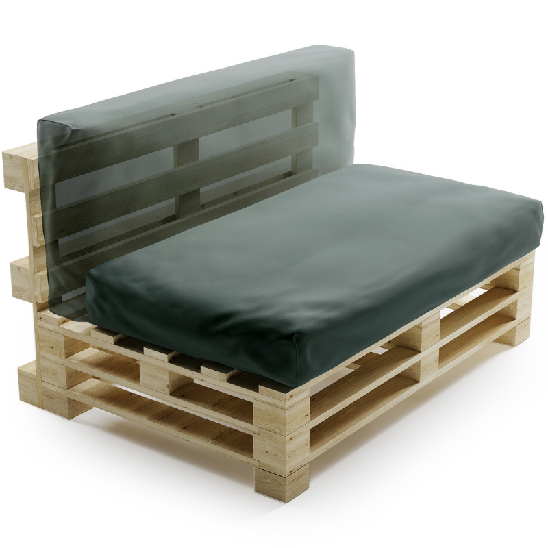 Cojín para Palé Impermeable Desenfundable - 120x60 Cm