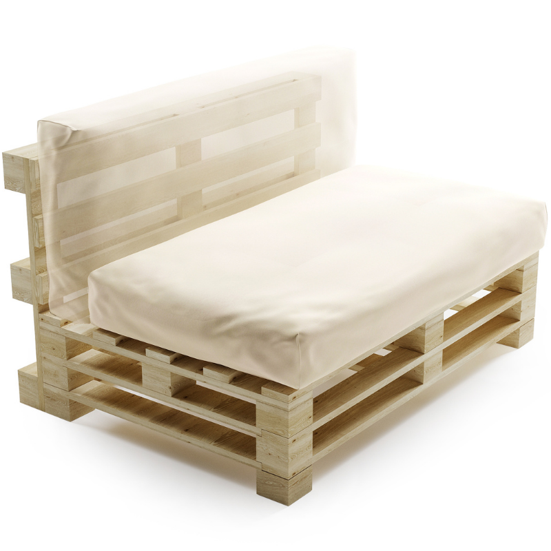 Cojín para Palé Impermeable Desenfundable - 120x60 Cm