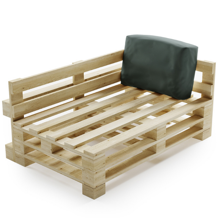 Cojín para palé desenfundable e impermeable - Ángulo 60x40 cm