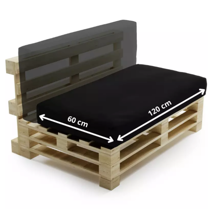Funda de cojín desenfundable para palé - 120 X 60 cm