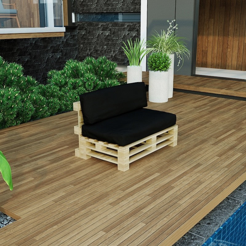 Funda de cojín para palé desenfundable - Asiento 120 X 80 cm
