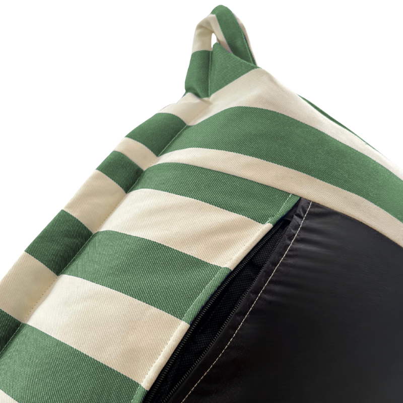 Funda de Puf Exterior a Rayas - 85 X 85 X 75 Cm