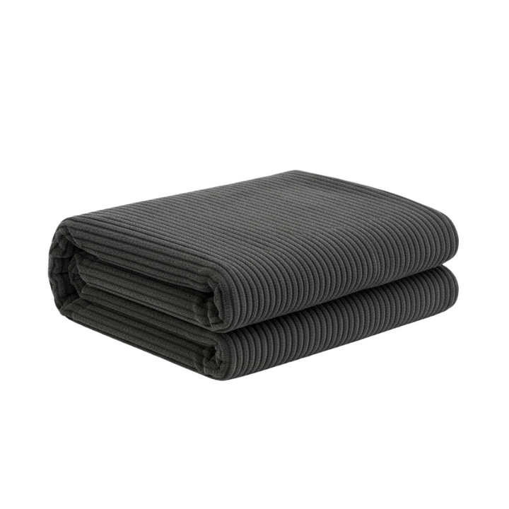 Funda de Puf Pera de Terciopelo Acanalado - 80x70 Cm