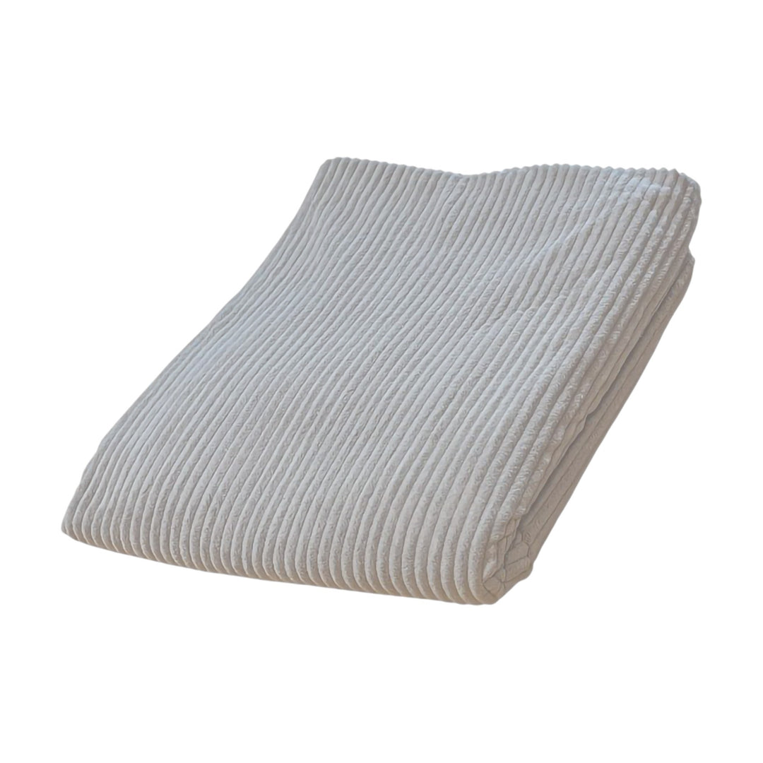 Funda de Puf de Terciopelo Acanalado - 140x180 Cm