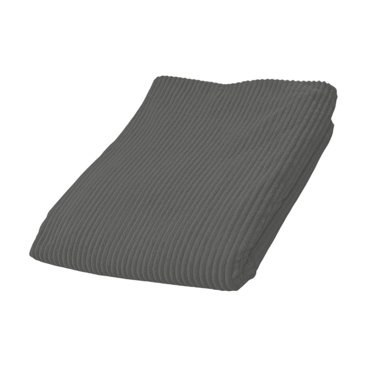 Funda de Puf de Terciopelo Acanalado - 140x180 Cm
