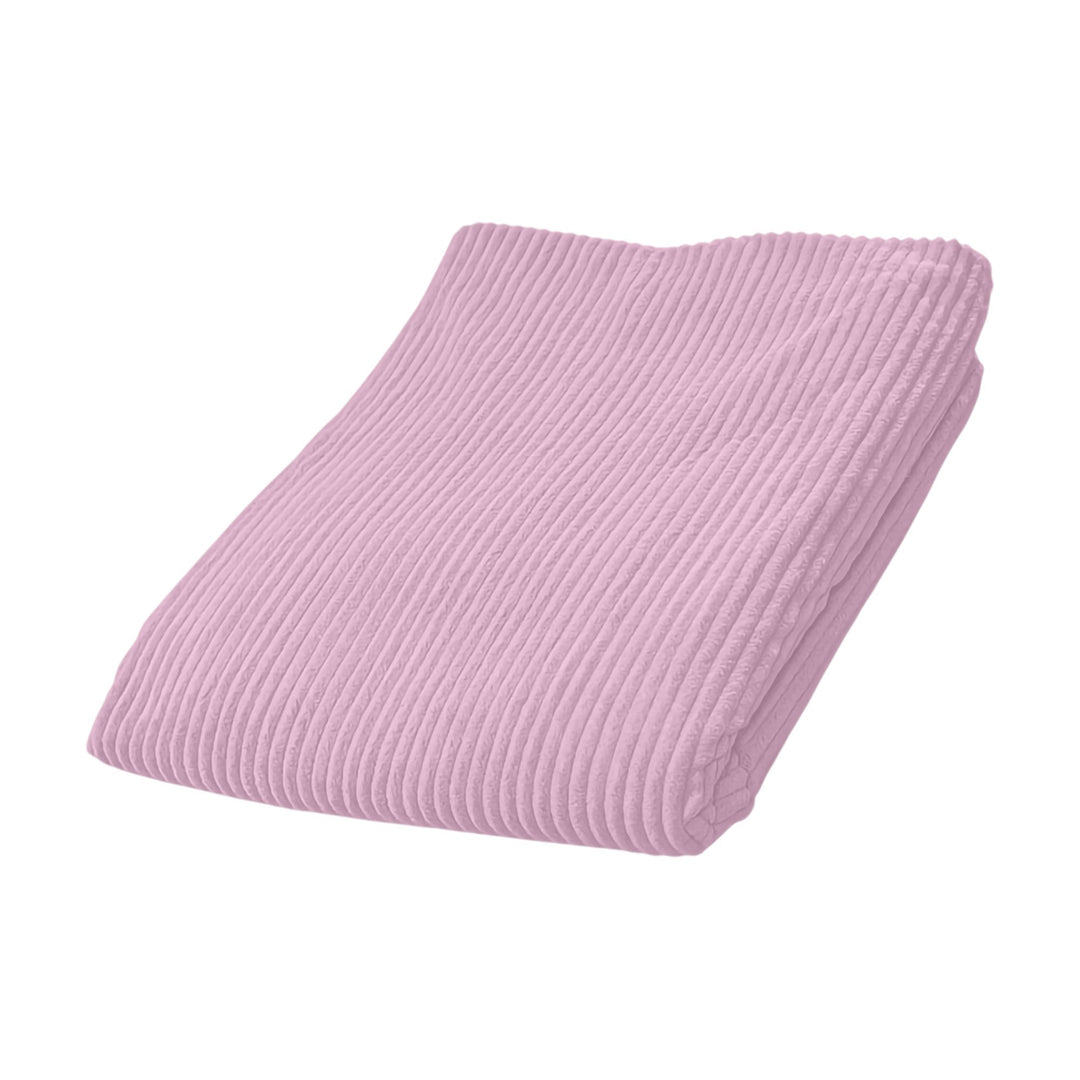 Funda de Puf de Terciopelo Acanalado - 140x180 Cm