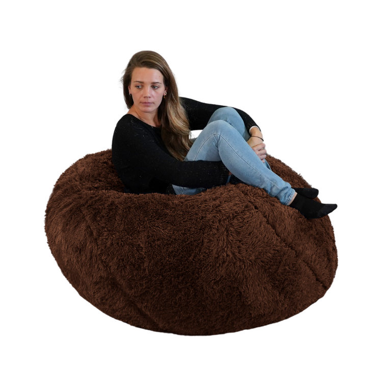 Funda sola para puf gigante de piel - 120 cm - Banabag