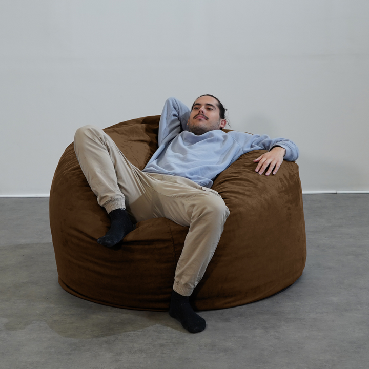Solo Funda Puf Gigante Microgamuza - 120 Cm - Banabag