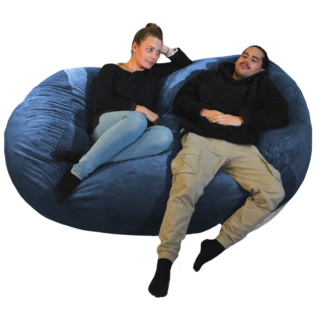 Funda sola para puf gigante largo de pelo - 160 cm