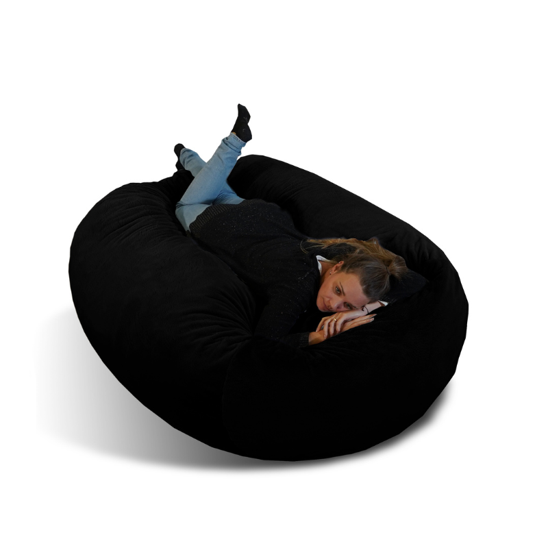 Funda sola para puf gigante largo de pelo - 160 cm