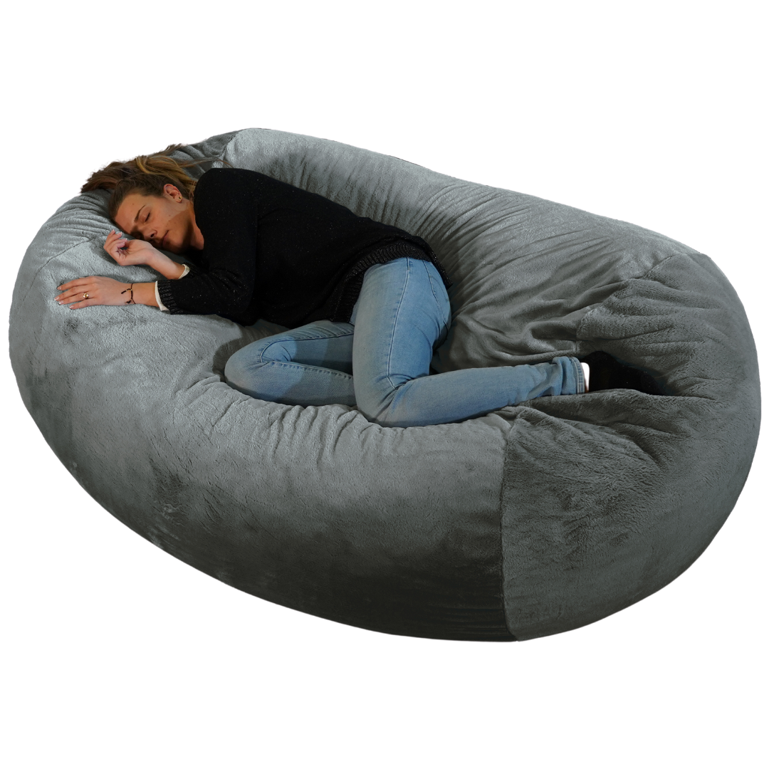 Funda sola para puf gigante largo de pelo - 160 cm