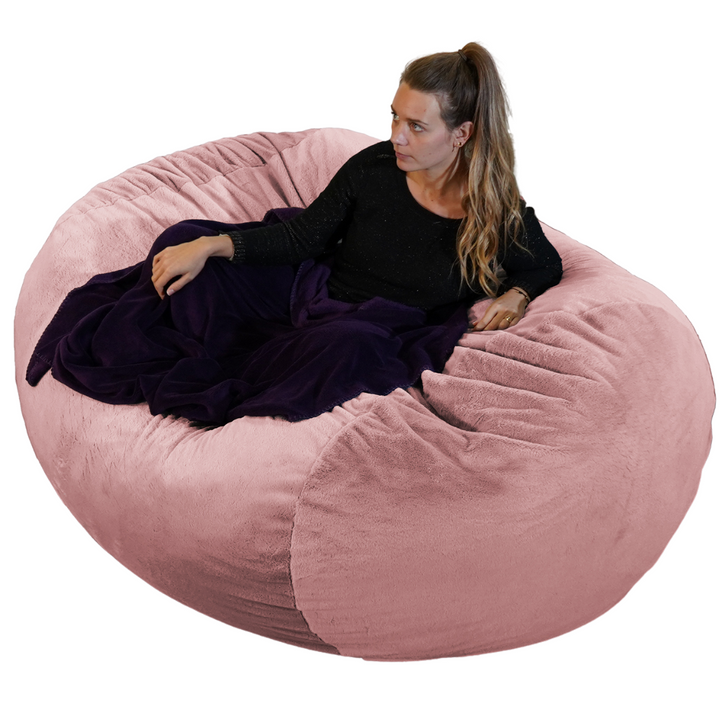 Funda sola para puf gigante largo de pelo - 160 cm