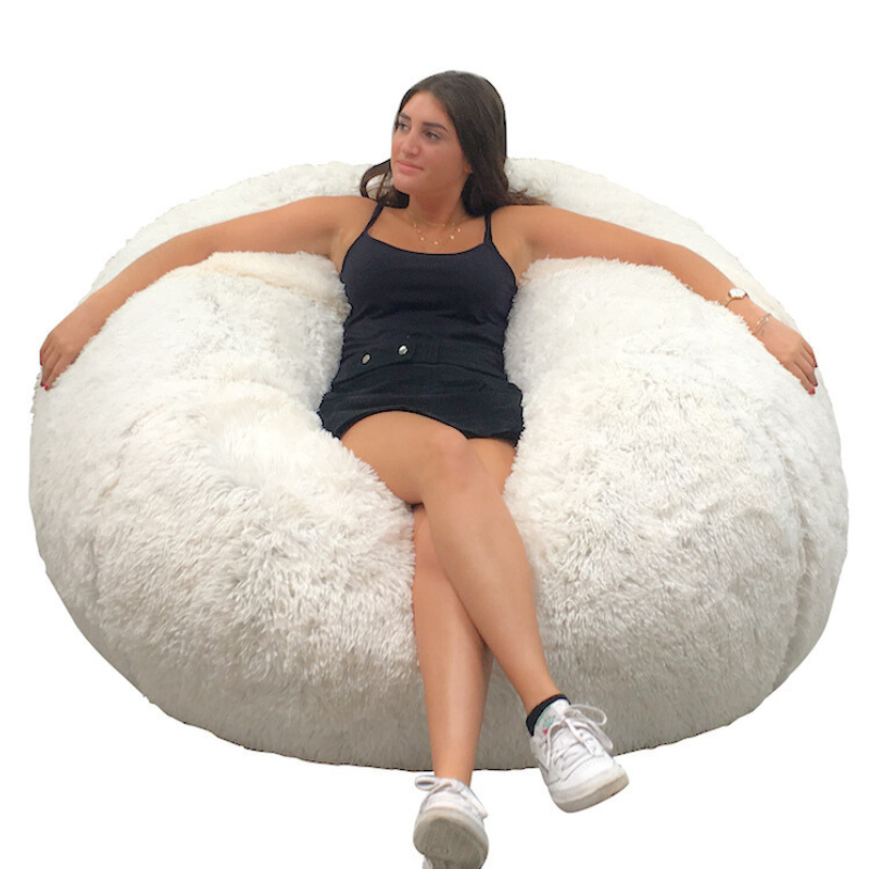 Puf Gigante de Piel - 120 Cm - Banabag