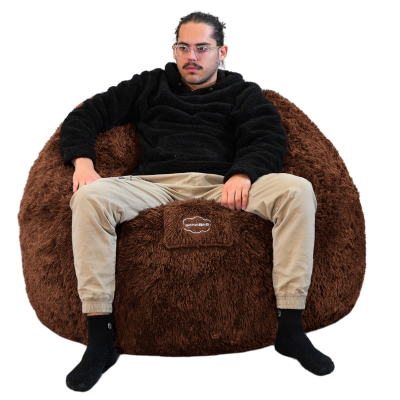 Puf Gigante de Piel - 120 Cm - Banabag