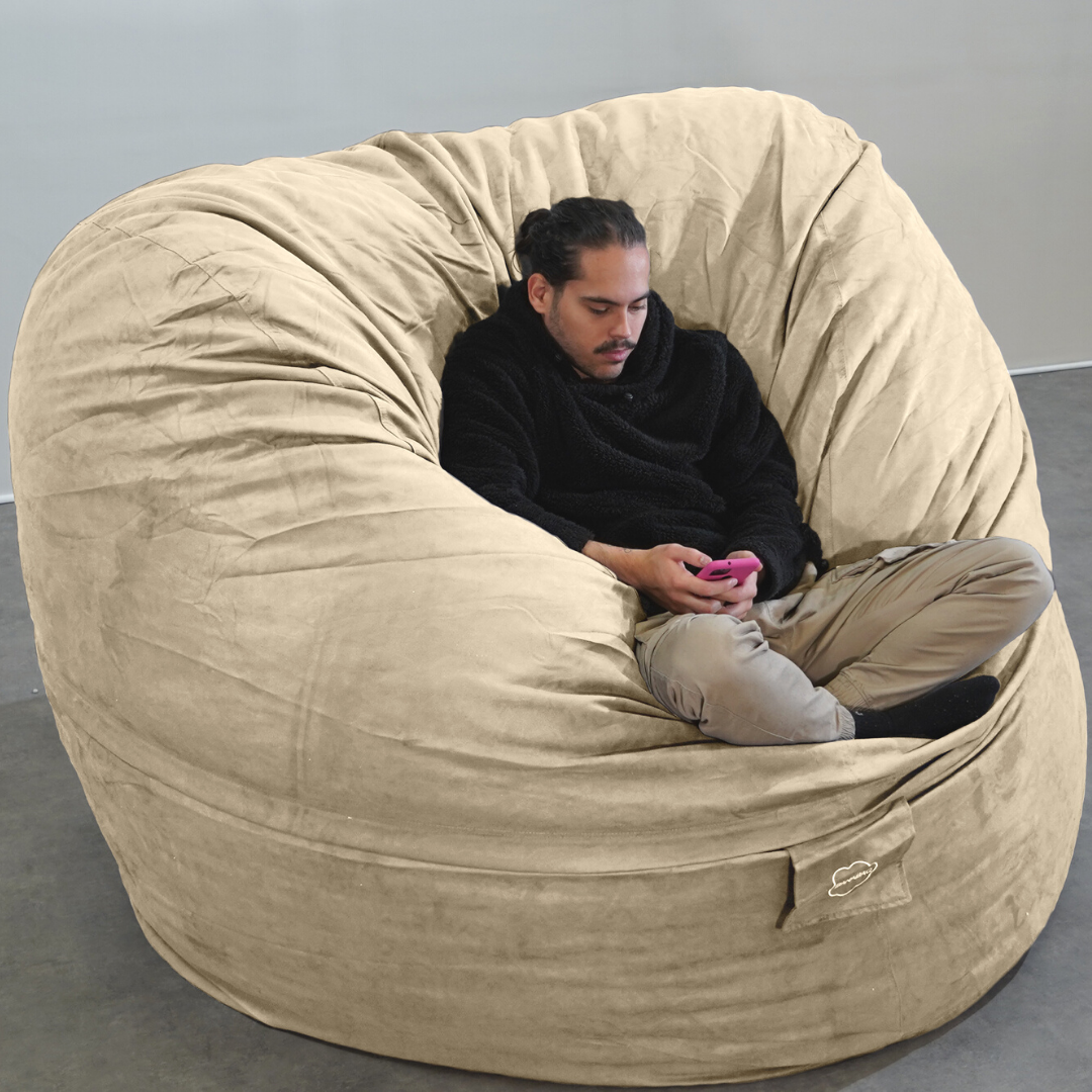 Puf Gigante de Microgamuza - 200 Cm - Banabag